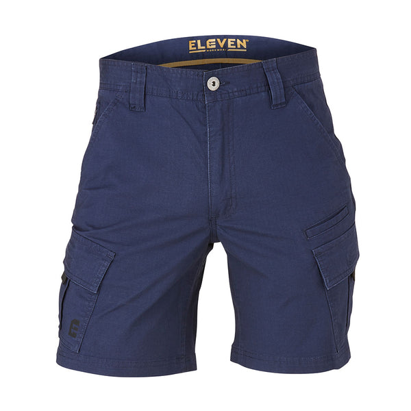 Eleven Workwear Jett Stretch Cargo Short - Navy - RSEA Safety Outlet