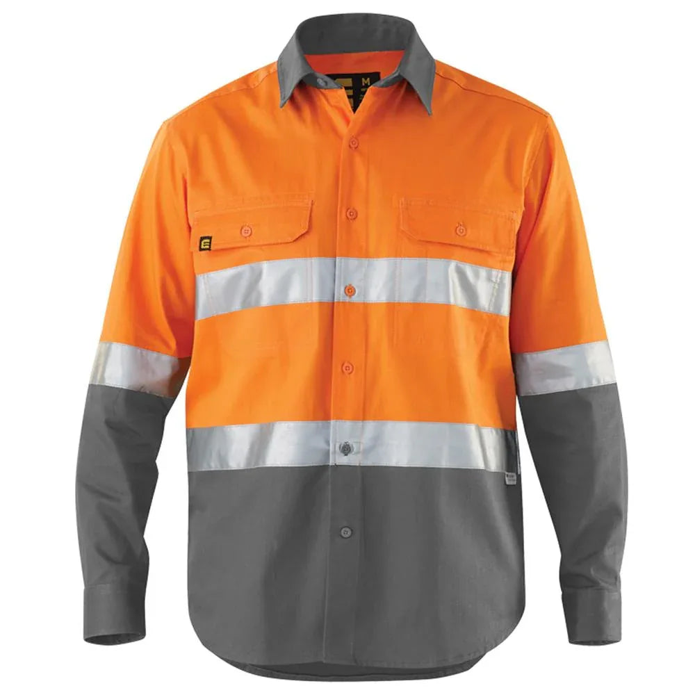ELEVEN Workwear Evolution Hi-Vis L/S Drill Shirt - RSEA Safety Outlet