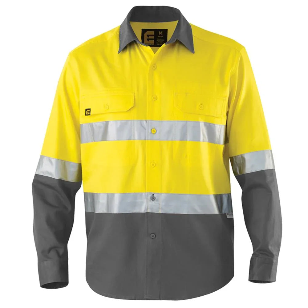 ELEVEN Workwear Evolution Hi-Vis L/S Drill Shirt - RSEA Safety Outlet