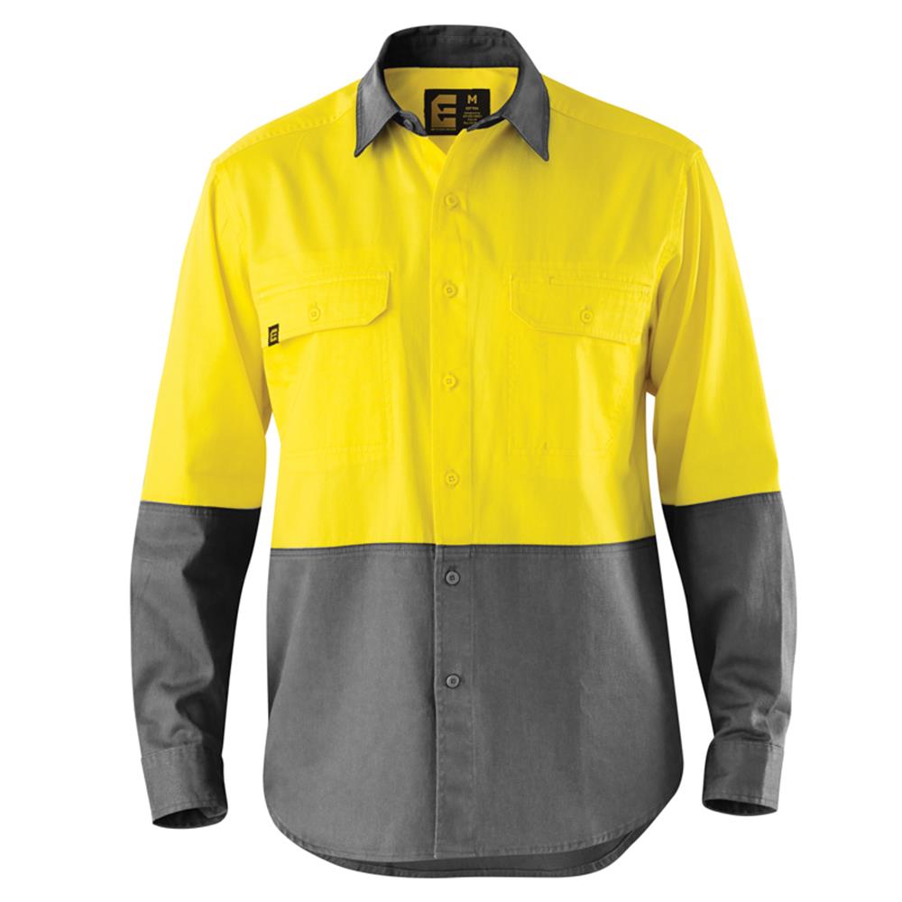 ELEVEN Workwear Evolution Hi-Vis L/S Drill Spliced