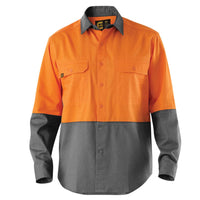 ELEVEN Workwear Evolution Hi-Vis L/S Drill Spliced