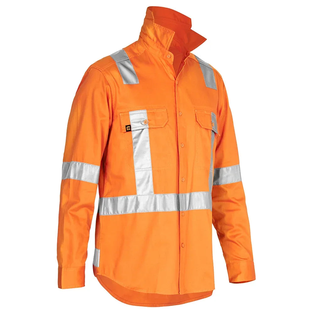 ELEVEN Workwear 3M™ 'X' Taped L/S Drill Shirt - RSEA Safety Outlet