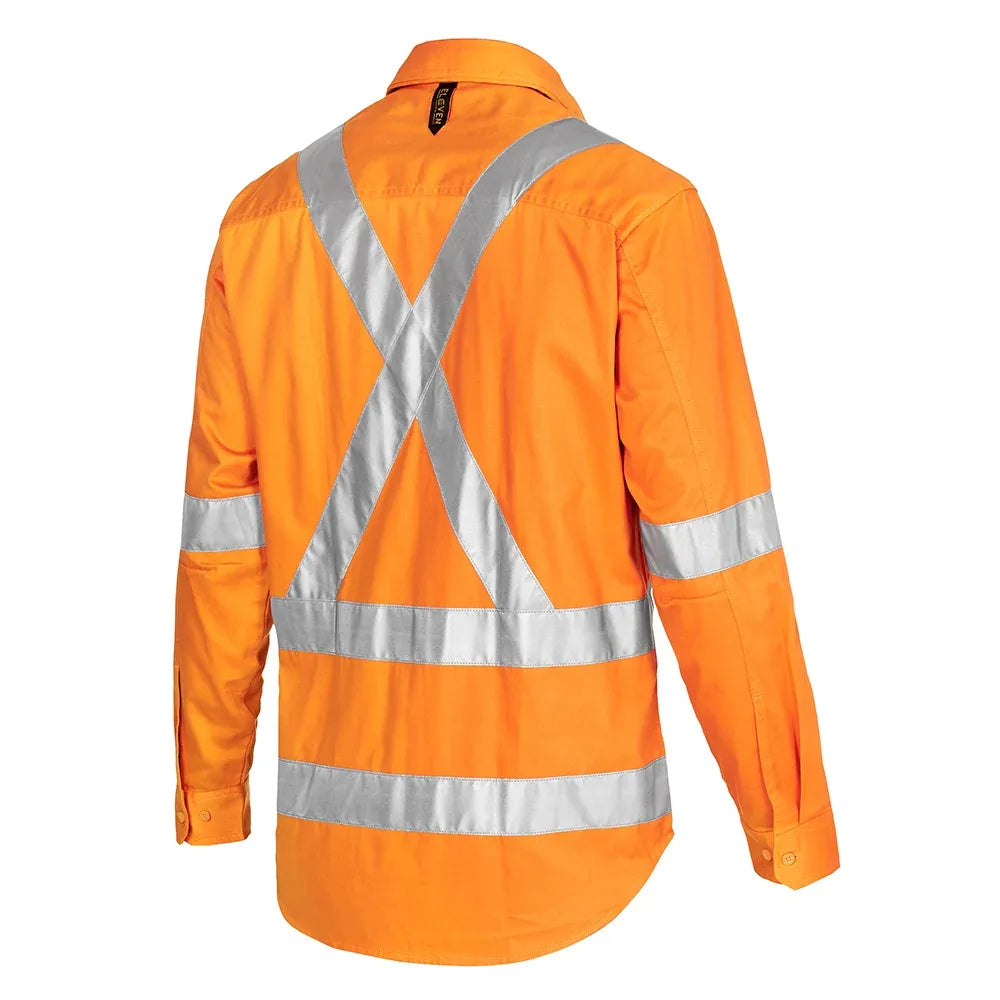 ELEVEN Workwear 3M™ 'X' Taped L/S Drill Shirt - RSEA Safety Outlet