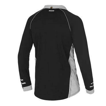 ELEVEN Workwear AEROCOOL L/S Polo Shirt - Black - RSEA Safety Outlet