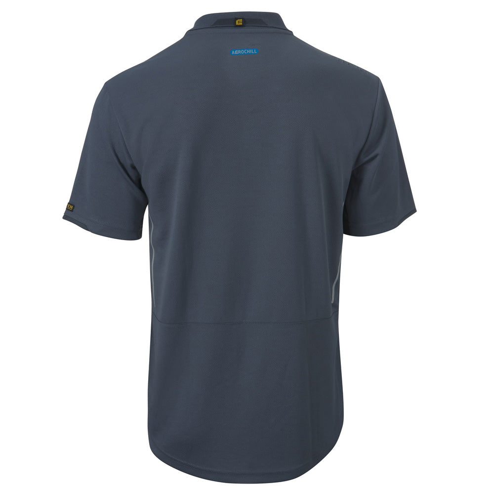 ELEVEN Workwear AEROCHILL Short Sleeve Polo - Mild Charcoal/Dark Charcoal