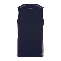 Eleven Workwear AEROCOOL Spliced Singlet - Navy/Silver