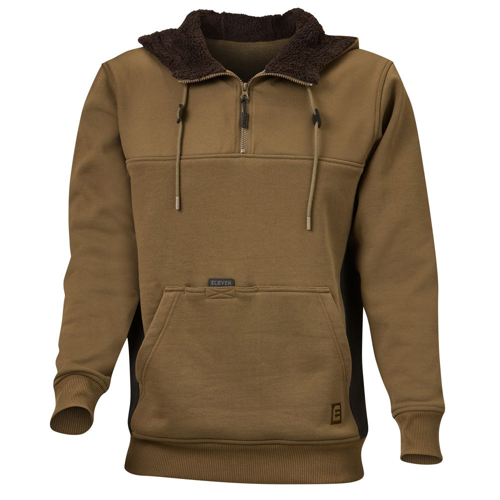 ELEVEN Workwear 1/4 Zip Contrast Panel Hoodie