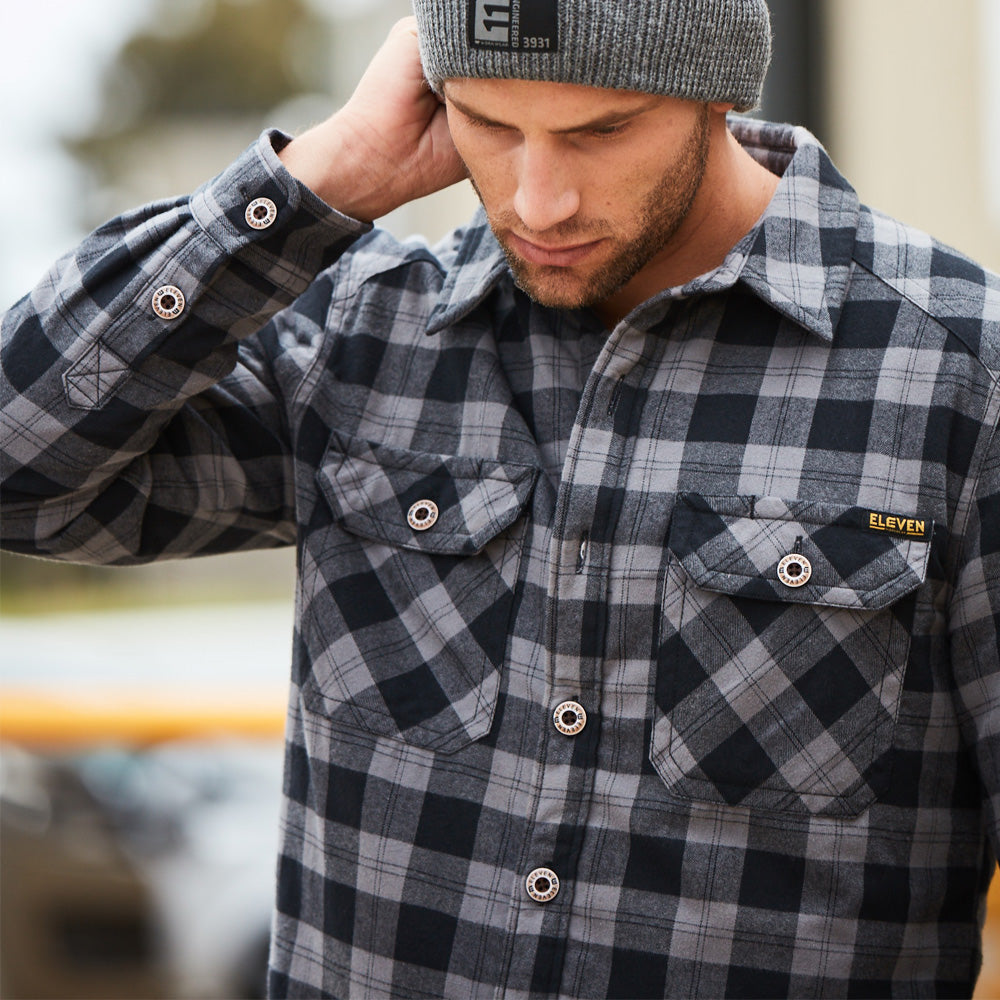 ELEVEN Workwear Hemlock Quilted Flannel Shacket