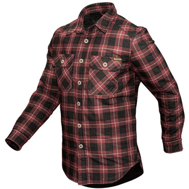 ELEVEN Workwear Quilted Flannel Shacket - Black/Red - RSEA Safety Outlet