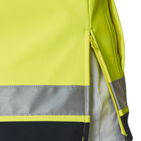 ELEVEN Workwear Hi-Vis Bio-Motion Taped Soft Shell Jacket - Yellow - RSEA Safety Outlet