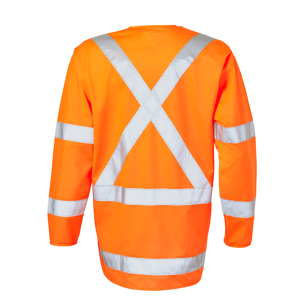 ELEVEN TTMC HiVis Long Sleeve Taped Vest - Hi Vis Orange