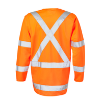 ELEVEN TTMC HiVis Long Sleeve Taped Vest - Hi Vis Orange