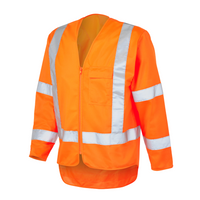 ELEVEN TTMC HiVis Long Sleeve Taped Vest - Hi Vis Orange