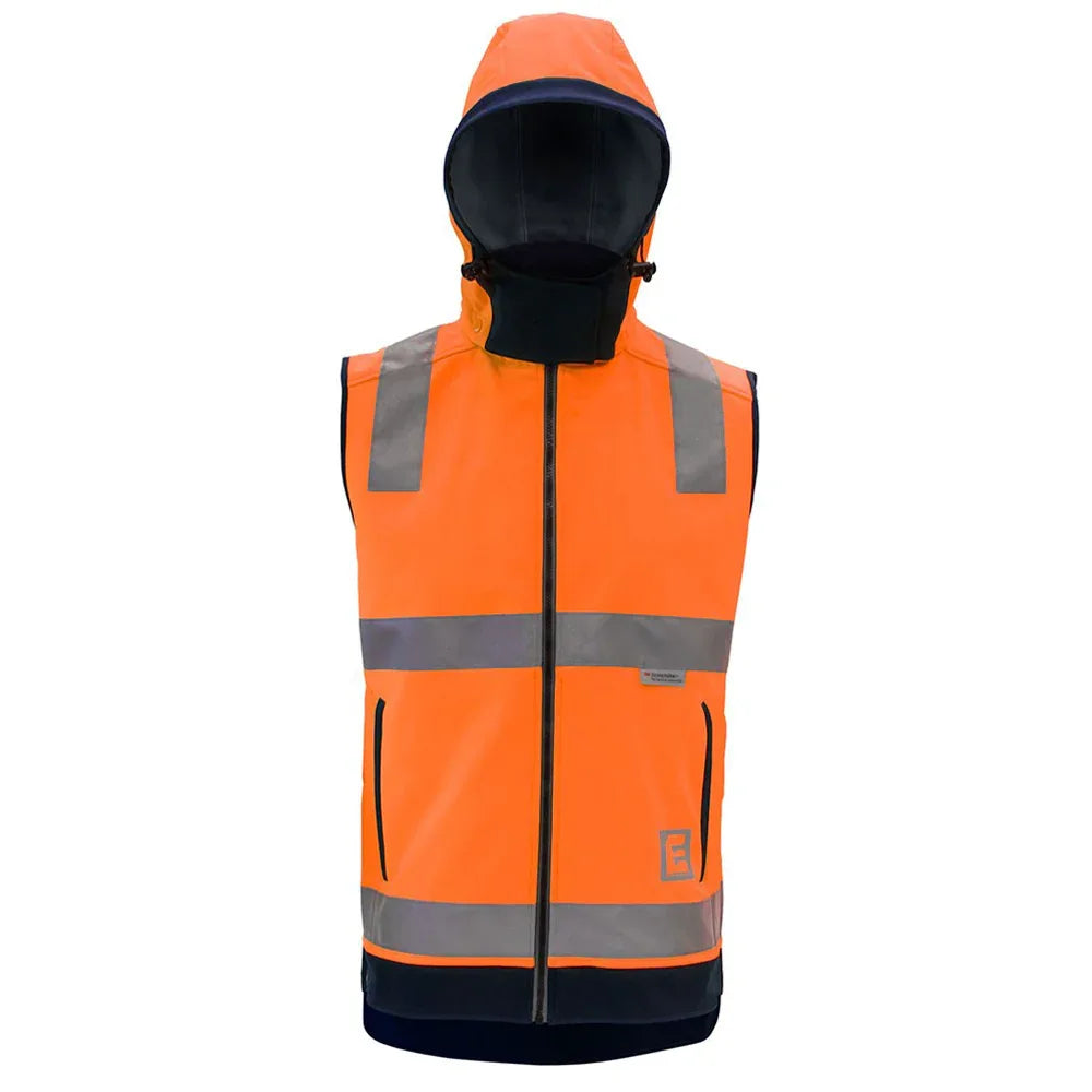 ELEVEN Workwear Hi-Vis 'B' Taped Soft Shell Vest - RSEA Safety Outlet