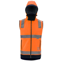ELEVEN Workwear Hi-Vis 'B' Taped Soft Shell Vest - RSEA Safety Outlet