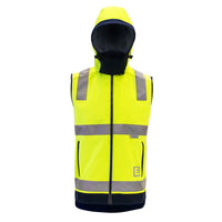 ELEVEN Workwear Hi-Vis 'B' Taped Soft Shell Vest - RSEA Safety Outlet