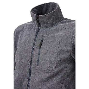 ELEVEN Workwear Textured Zip Front Knitted Jacket - Navy/Blue - RSEA Safety Outlet