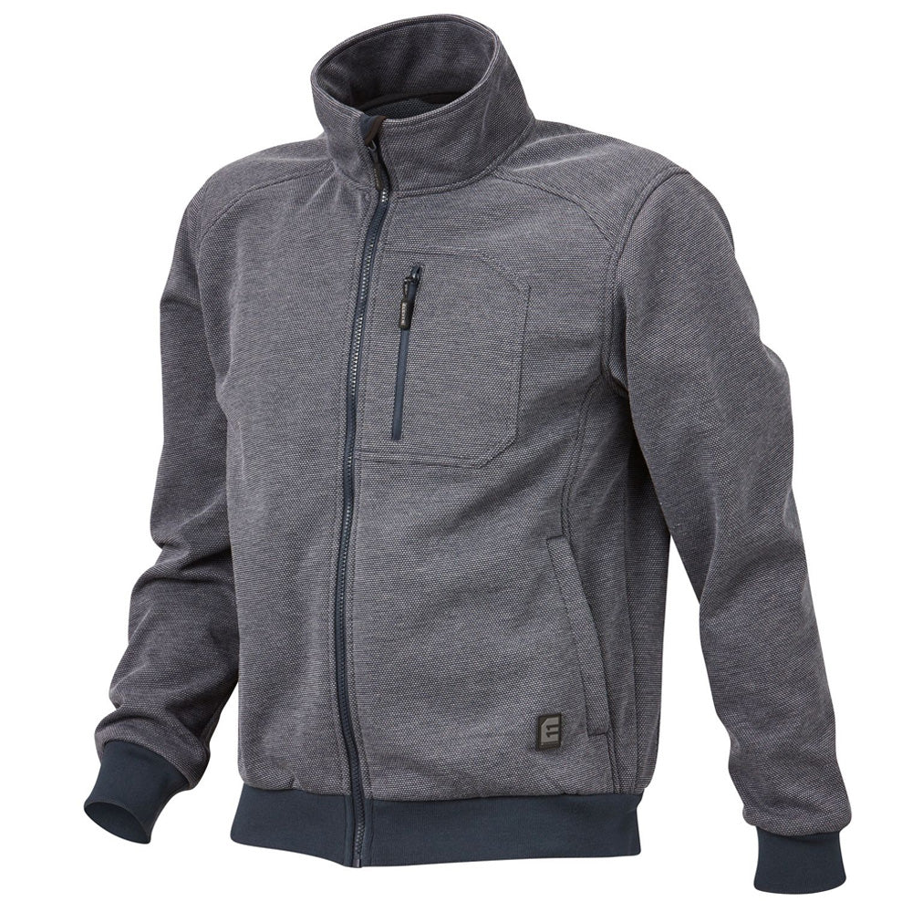 ELEVEN Workwear Textured Zip Front Knitted Jacket