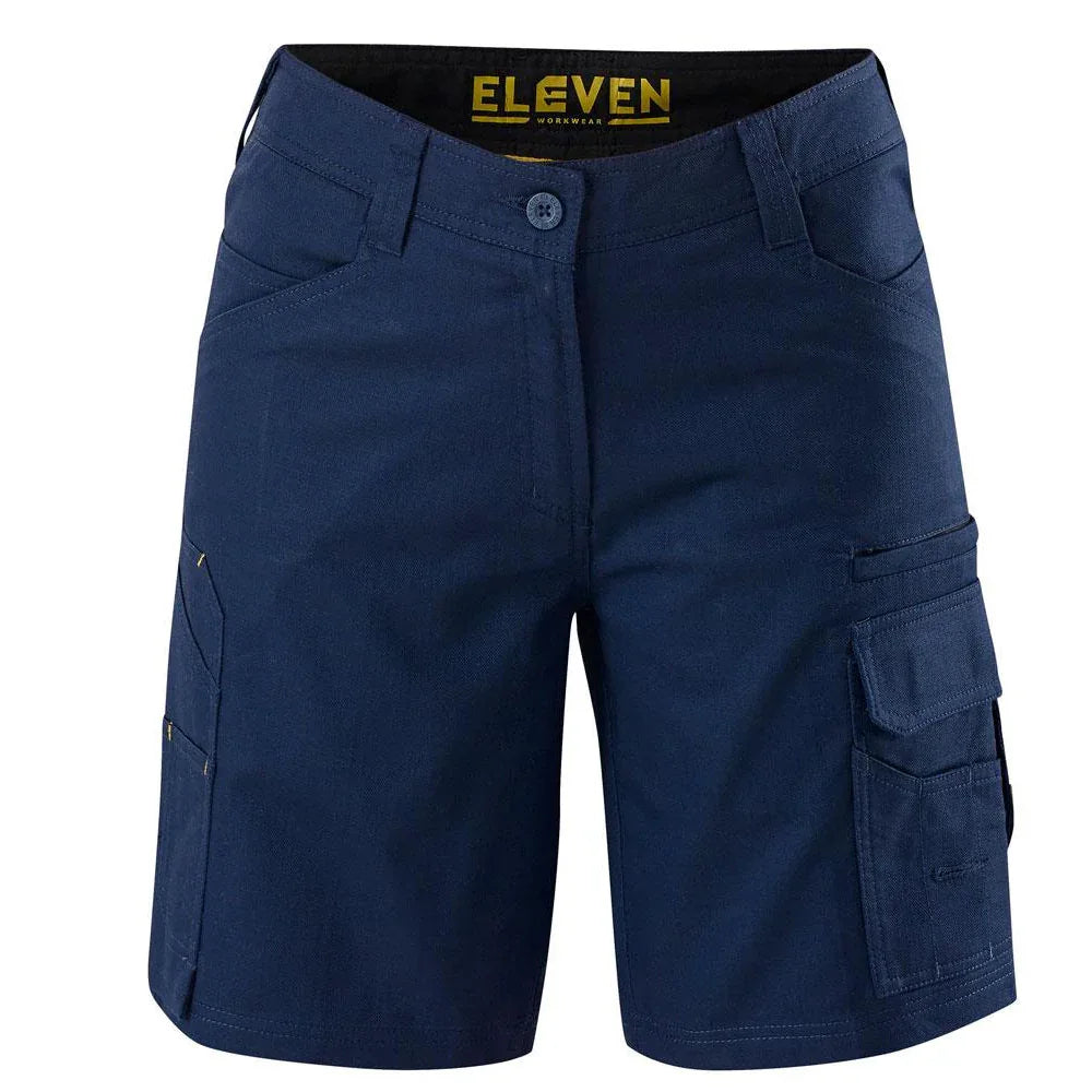 ELEVEN Workwear Women’s Ripstop Work Short - Navy - RSEA Safety Outlet