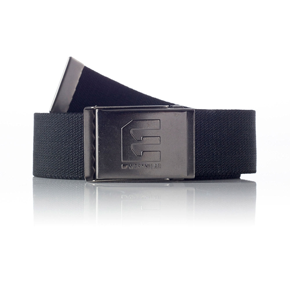 ELEVEN Workwear Stretch Belt with Metal Buckle - Black