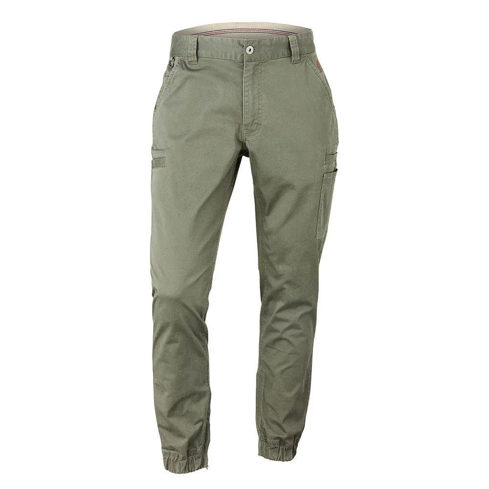 Hammer + Field Workwear Seam Pocketed Stretch Cuffed Pant - Stone Green - RSEA Safety Outlet