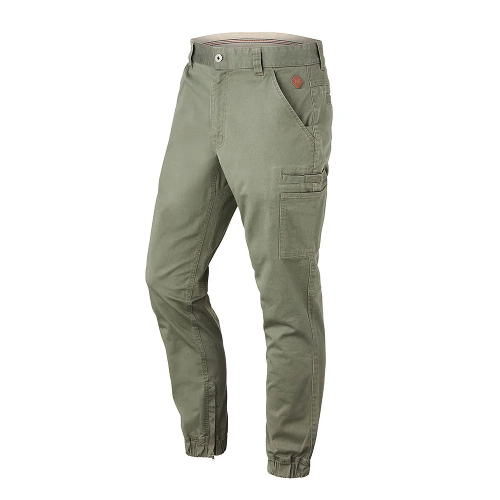 Hammer + Field Workwear Seam Pocketed Stretch Cuffed Pant - Stone Green - RSEA Safety Outlet
