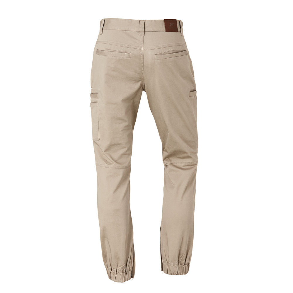 Hammer + Field Workwear Seam Pocketed Stretch Cuffed Pant - Tan