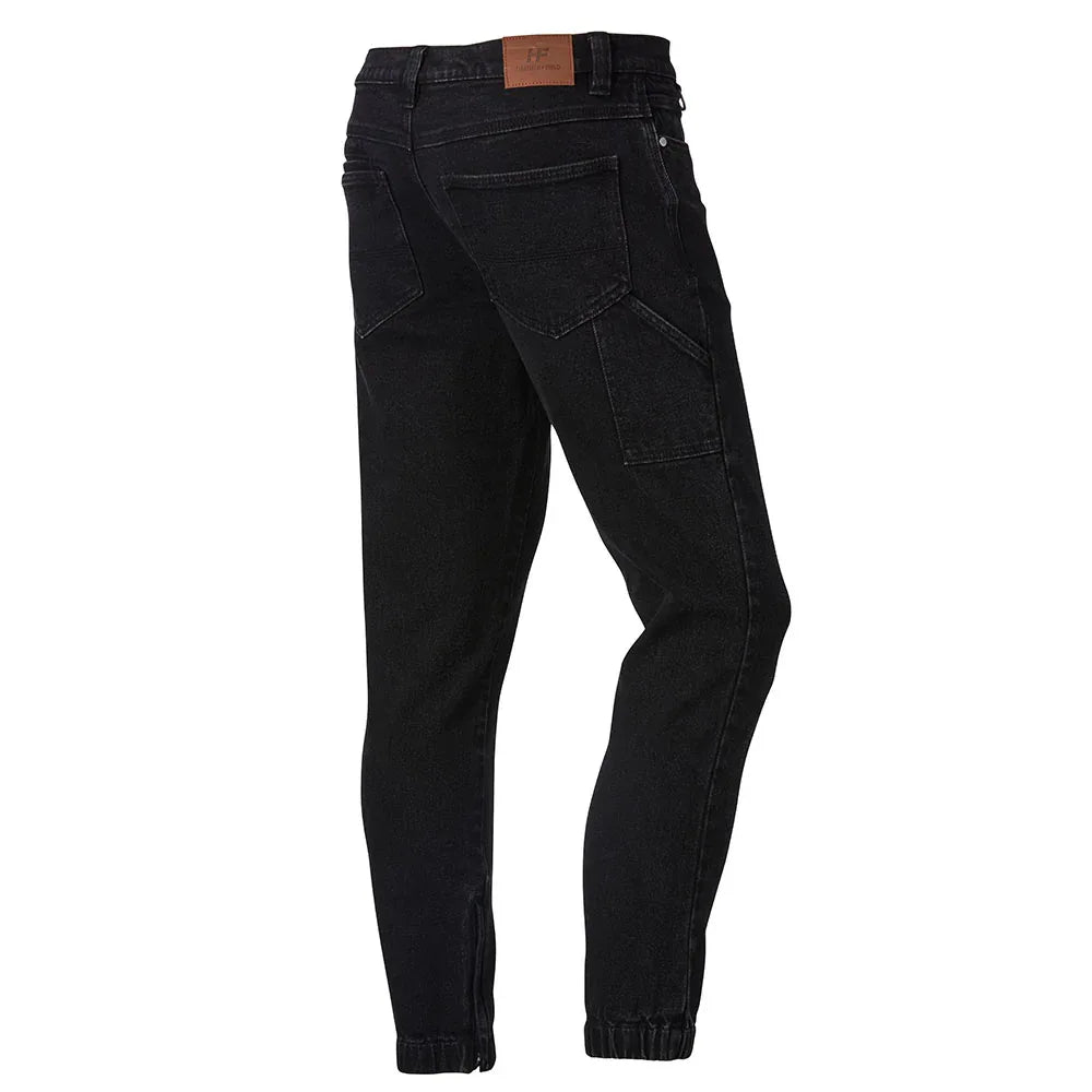 Hammer + Field Workwear Denim Stretch Cuffed Pant - Black - RSEA Safety Outlet