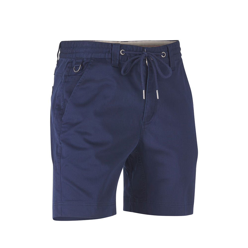 Hammer + Field Workwear Tapered Stretch Seam Detailed Short - Navy
