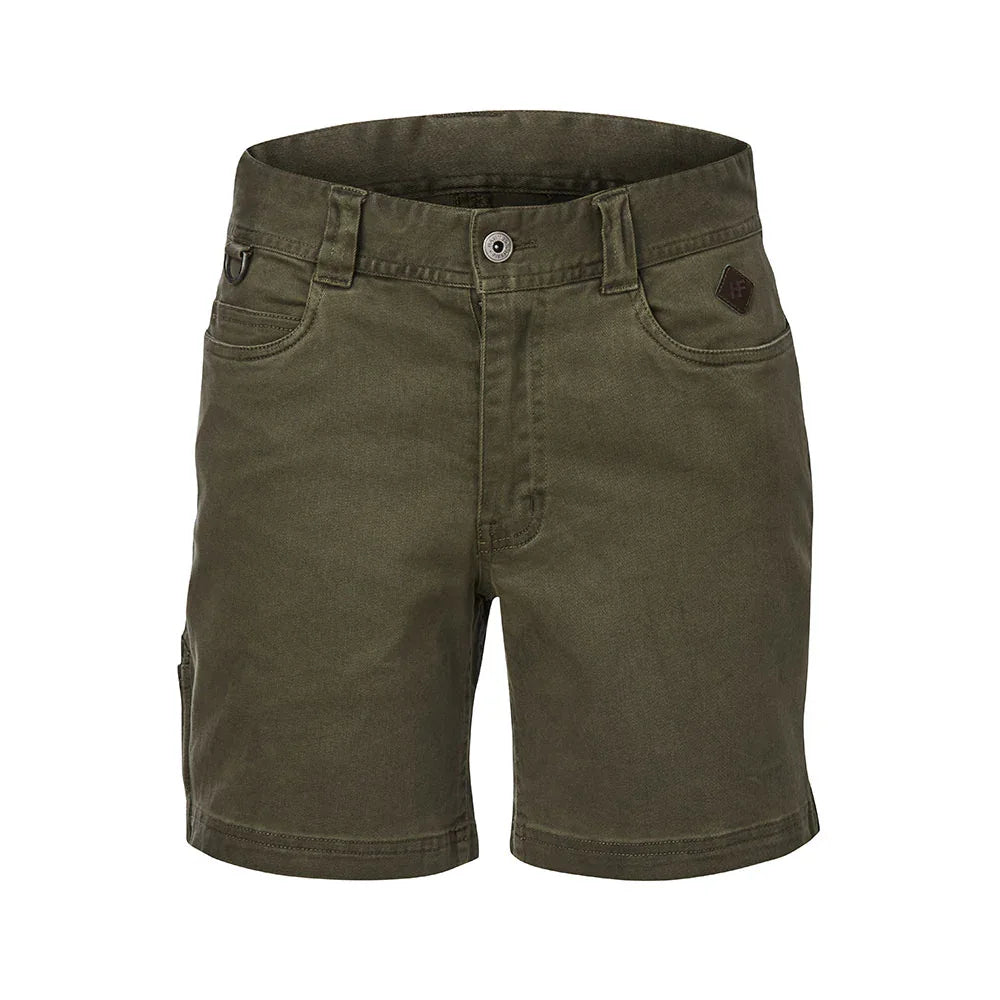 Hammer + Field Workwear Mid Length Washed Twill Stretch Short - RSEA Safety Outlet
