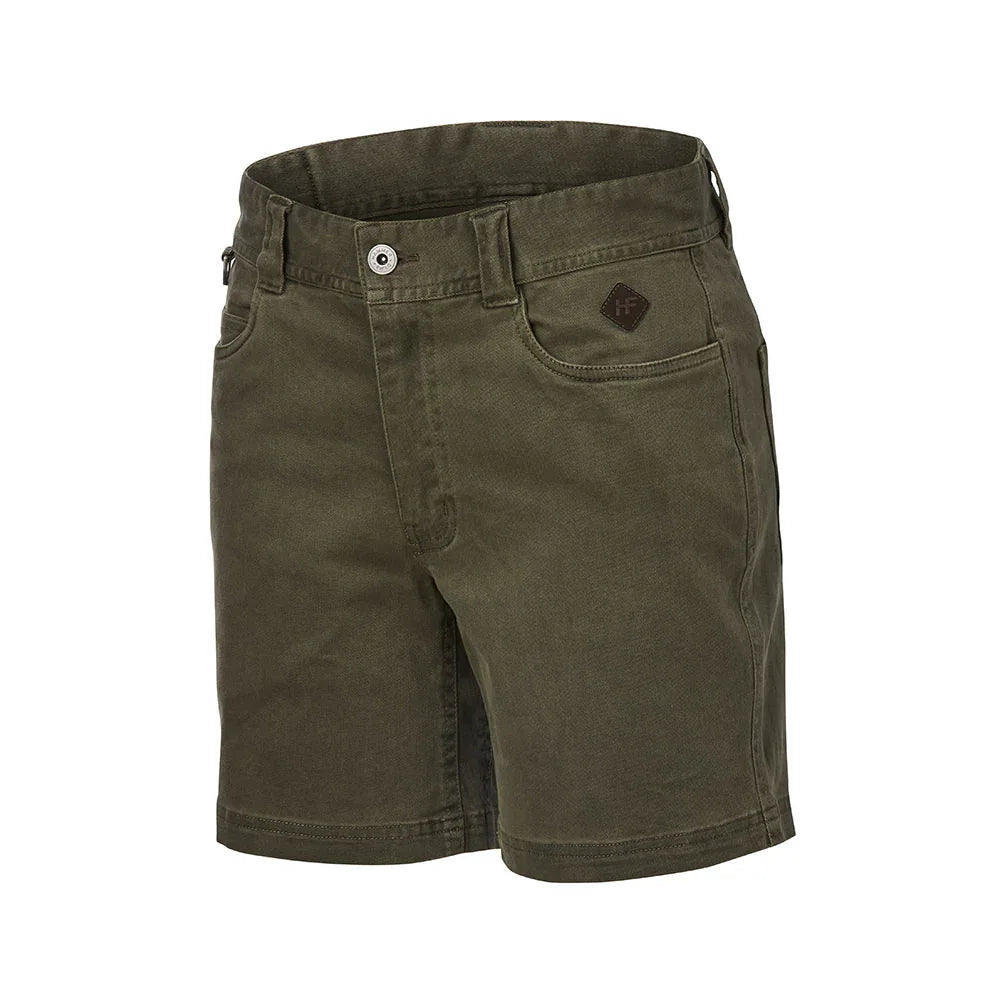 Hammer + Field Workwear Mid Length Washed Twill Stretch Short - RSEA Safety Outlet