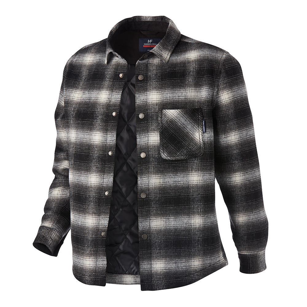 Hammer + Field Check Shacket - Grey Check