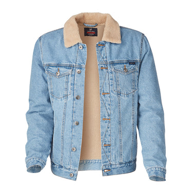 Hammer + Field Denim Sherpa Jacket - Light Denim
