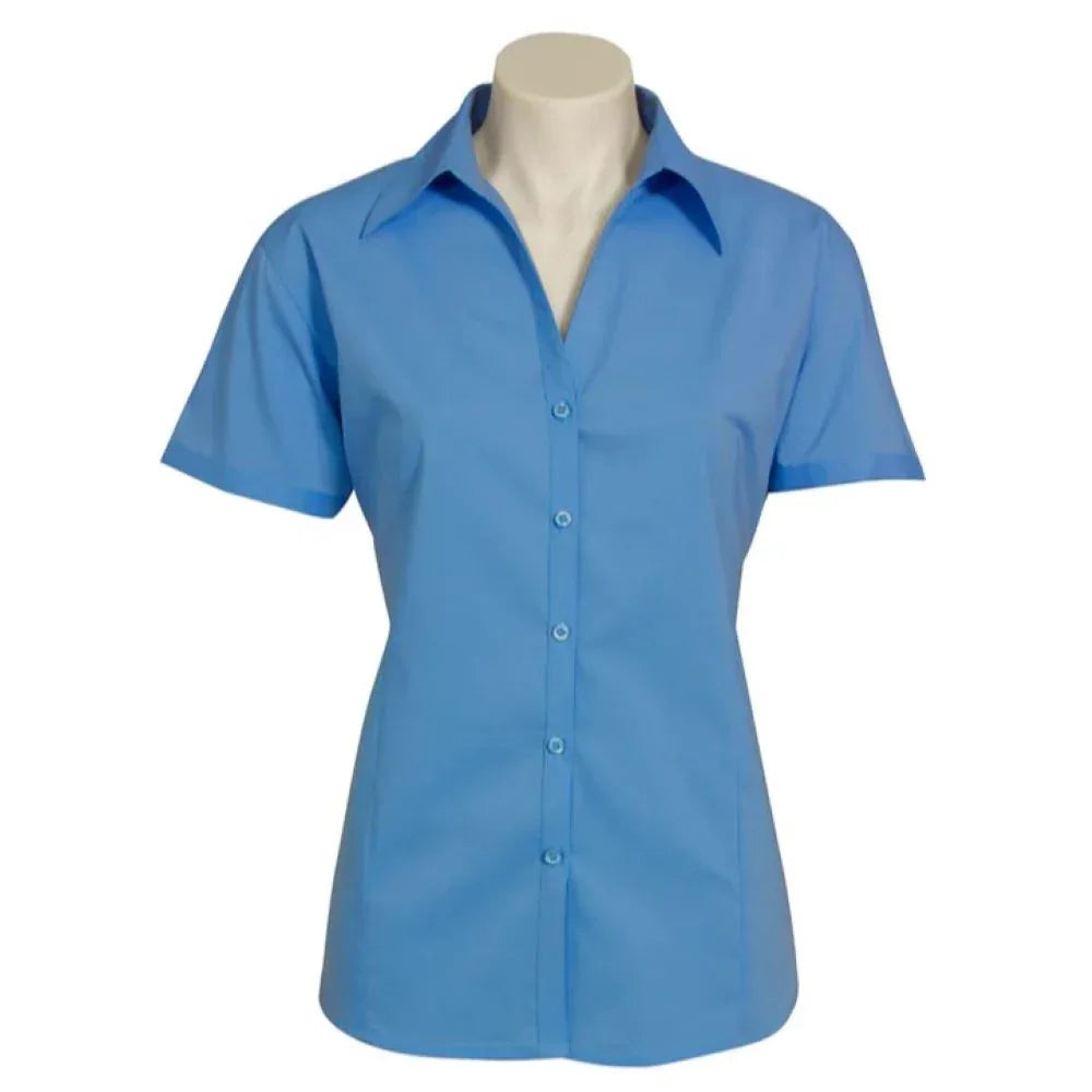 Biz Collection Shirt Ladies Short Sleeve Stretch Metro - RSEA Safety Outlet
