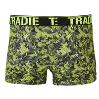 TRADIE Workwear Men's Lime Honeycomb Printed Trunk - RSEA Safety Outlet