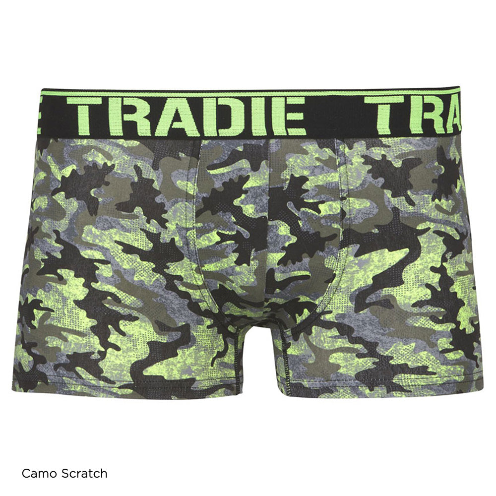 TRADIE Workwear Men's Camo Scratch Fitted Trunk