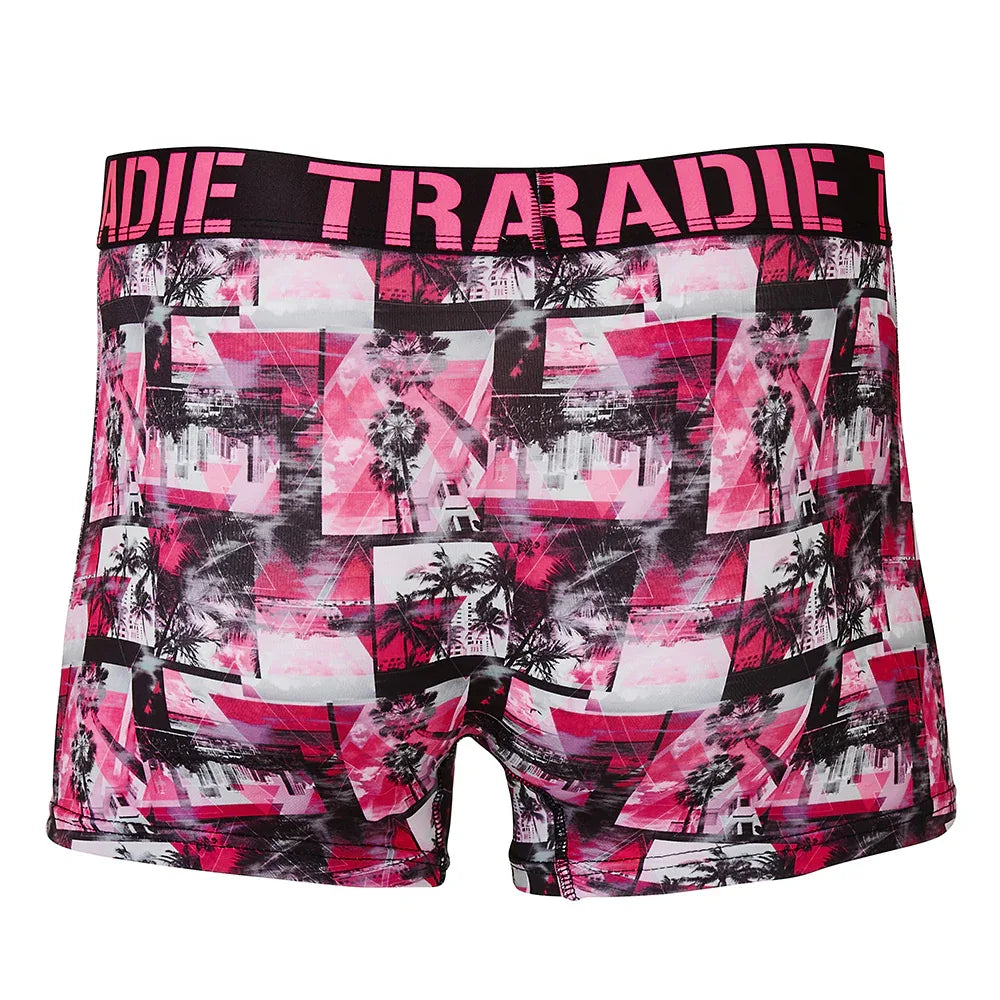 TRADIE Workwear Men's Pink Palm Printed Trunk - RSEA Safety Outlet