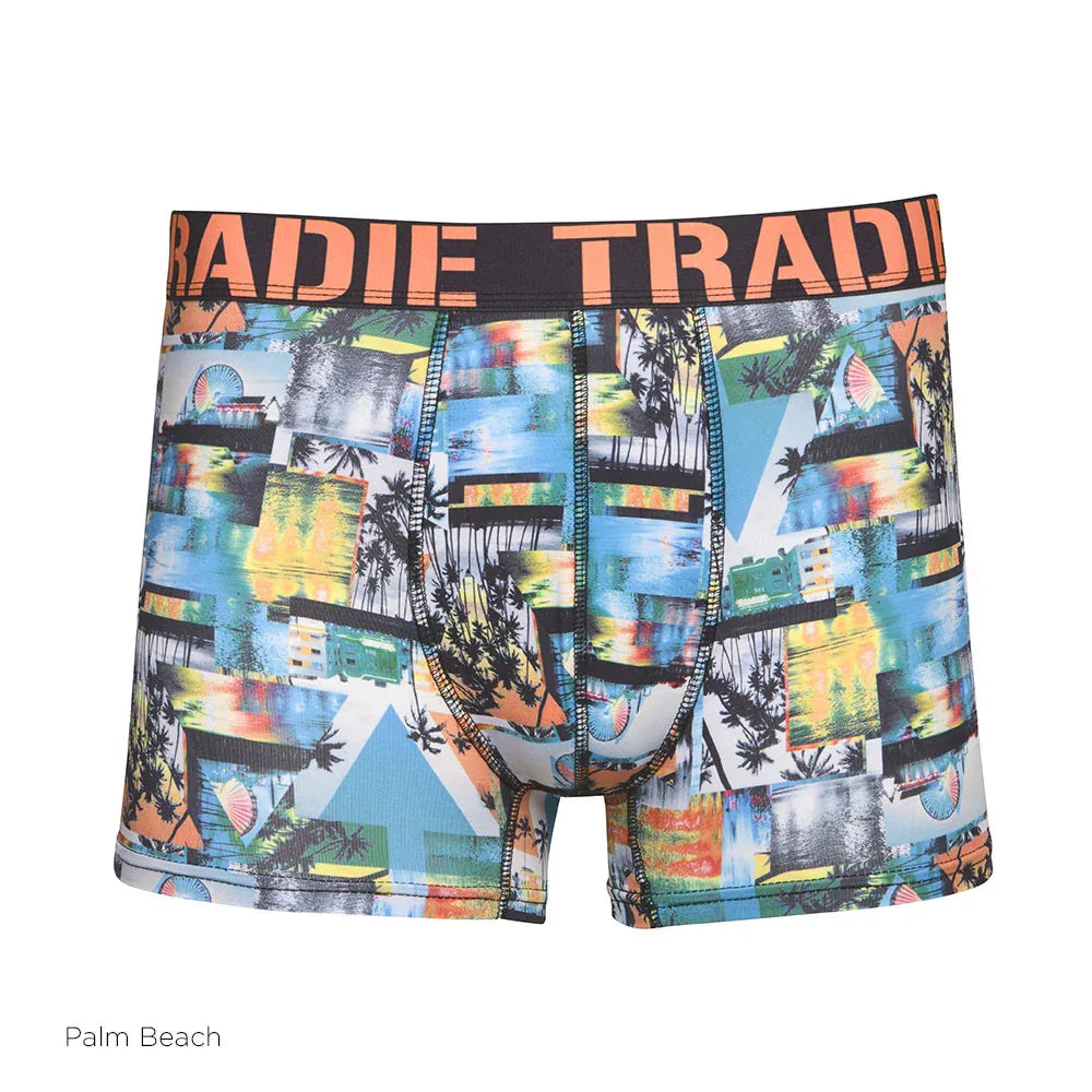 TRADIE Workwear Men's Work N Surf Trunk - Palm Beach - RSEA Safety Outlet