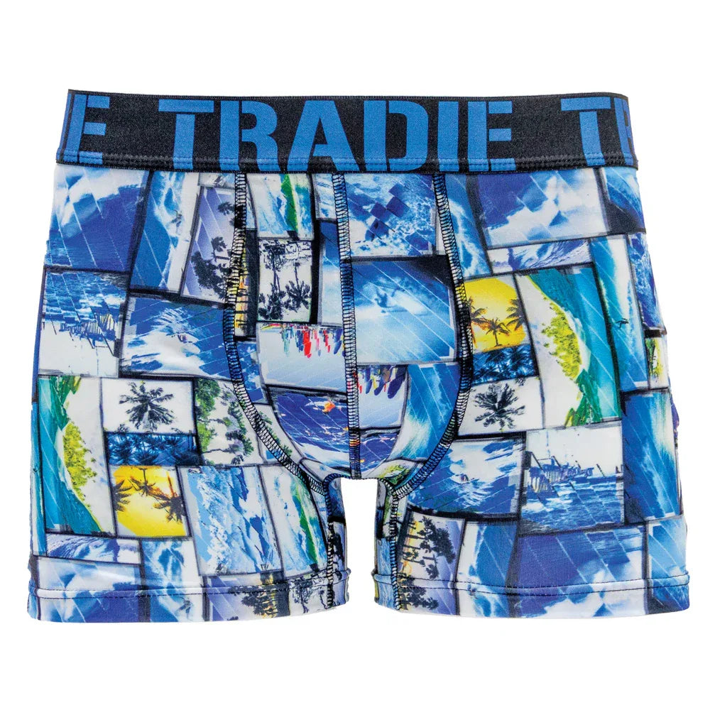 TRADIE Workwear Men's Surf Splice Printed Trunk - RSEA Safety Outlet