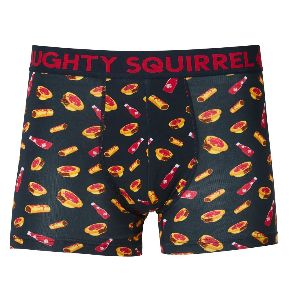 Naughty Squirrel 4" Pies & Sausage Rolls Mid-Length Trunk