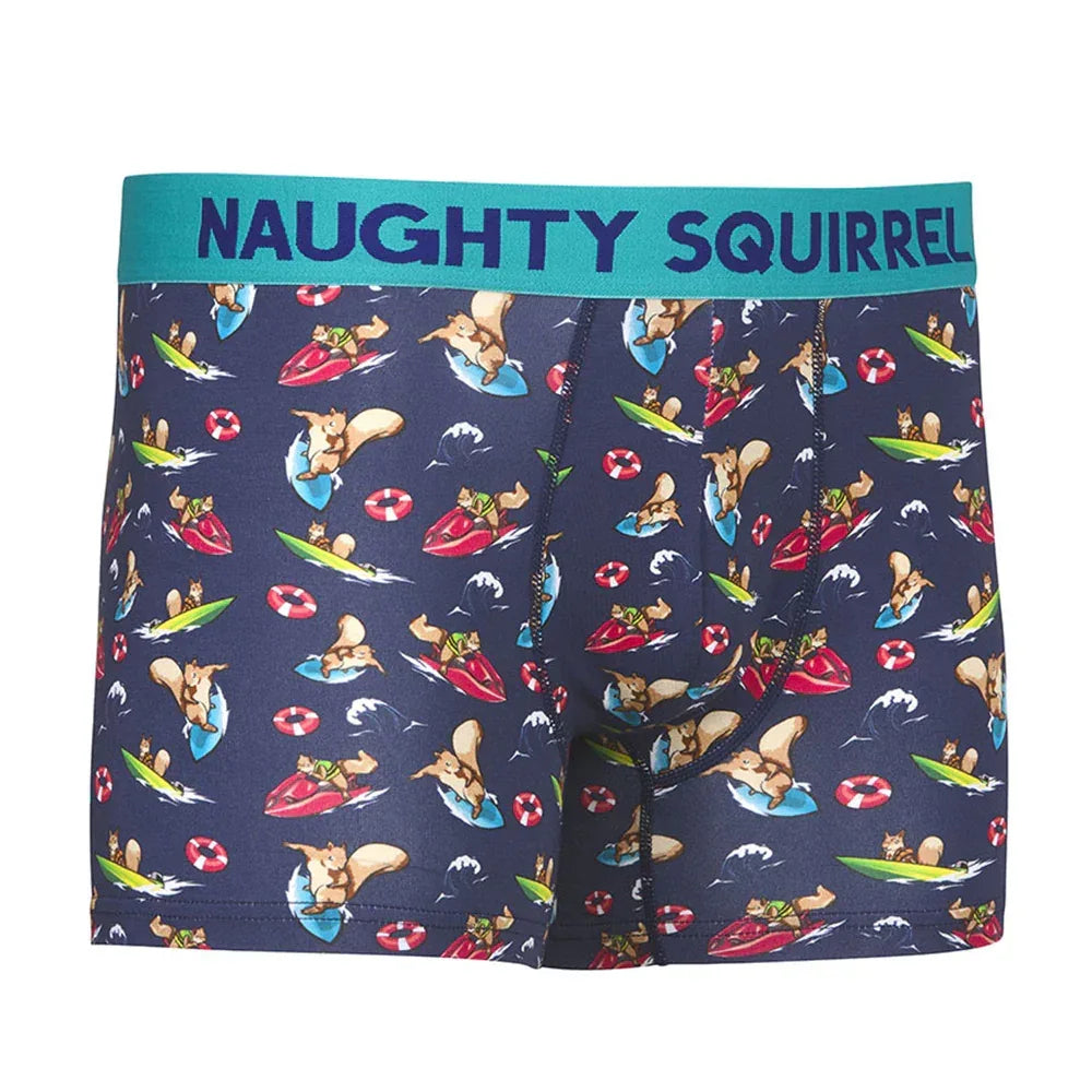 Naughty Squirrel 4" Surf Mid-Length Trunk - RSEA Safety Outlet