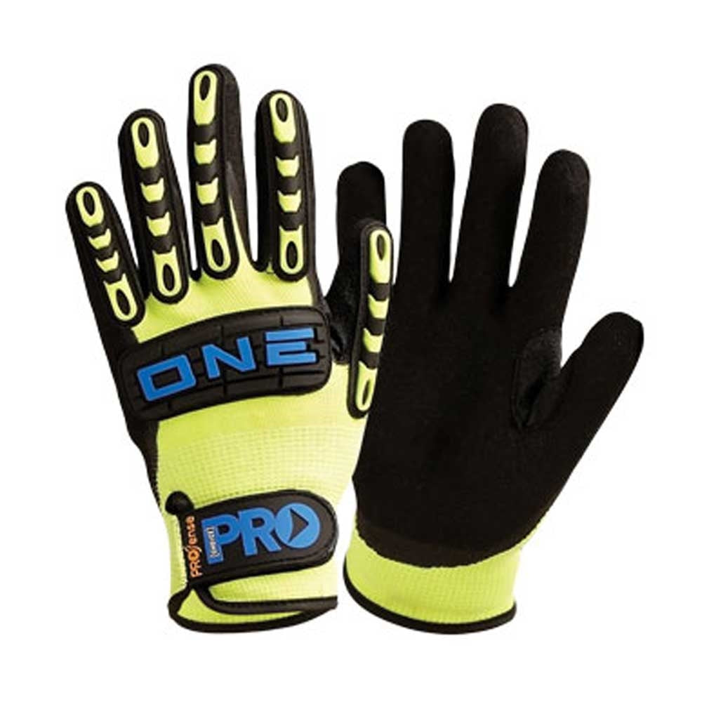 Paramount One Nitrile Foam Hybrid Glove - Black/Yellow