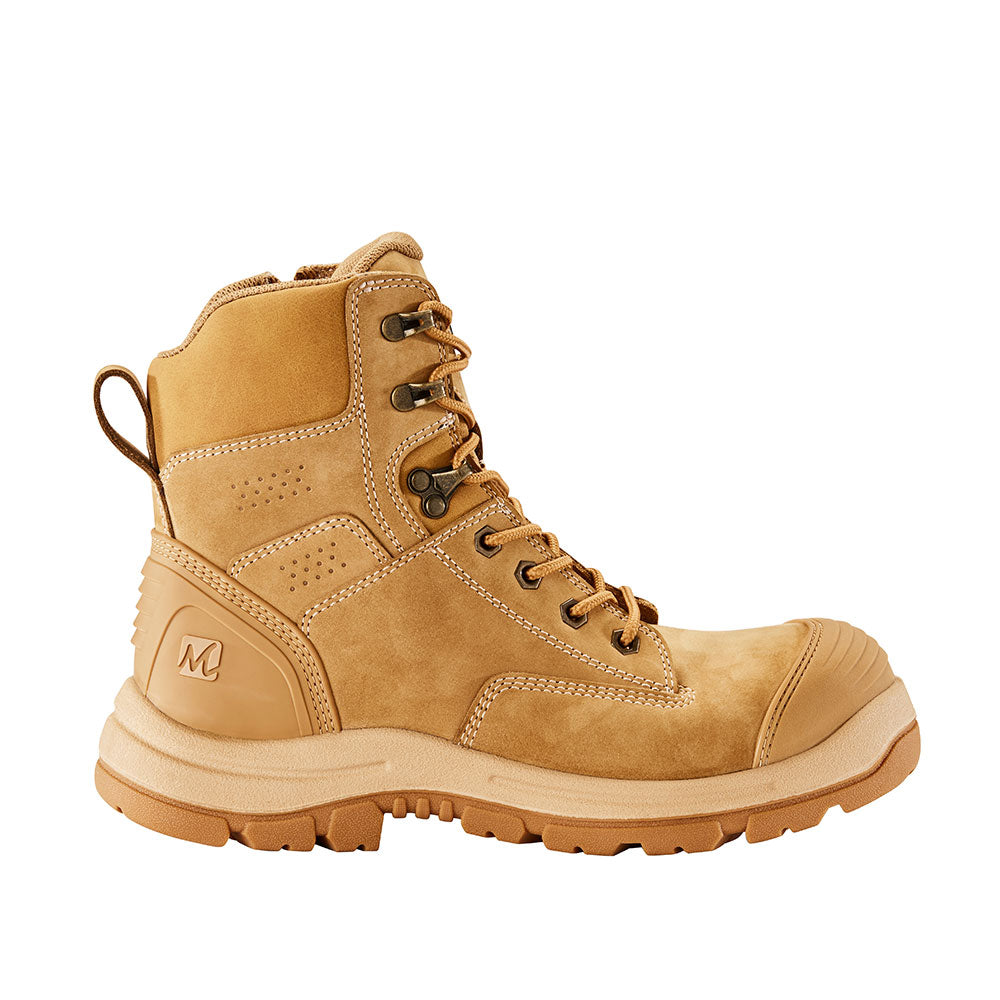 M.R.X. Brady Mid Zip Sided Safety Boots - Wheat - RSEA Safety Outlet