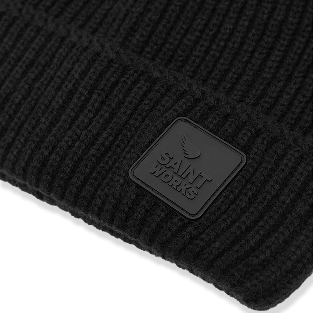 Sa1nt Works Logo Beanie - Black