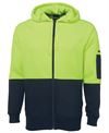 Ubewt Jumper Hoodie HiVis Full Zip