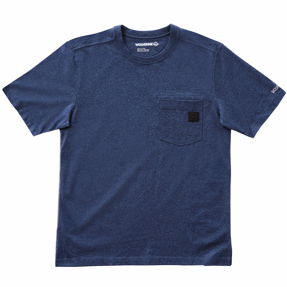 Wolverine Guardian Cotton Short Sleeve Tee - Blue Heather