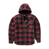 Wolverine Bucksaw Hooded Sherpa - Garnet Plaid - RSEA Safety Outlet