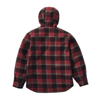 Wolverine Bucksaw Hooded Sherpa - Garnet Plaid - RSEA Safety Outlet