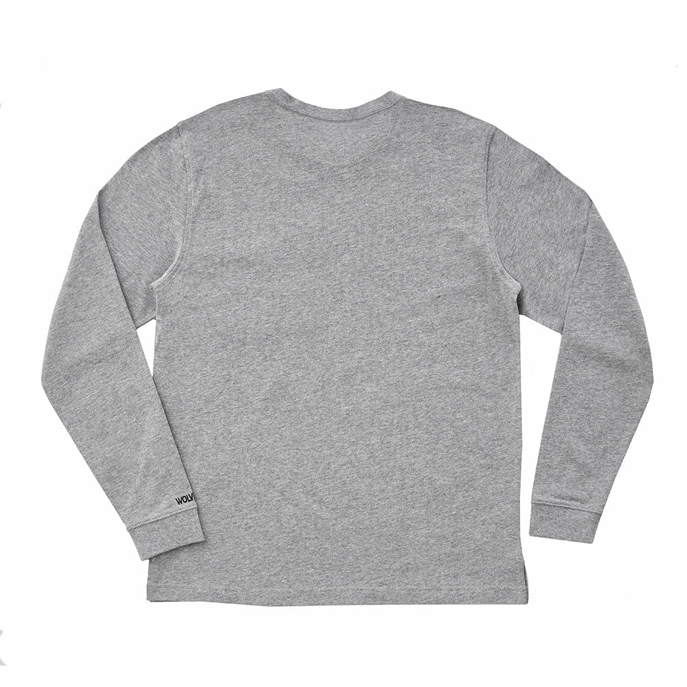 Wolverine Guardian Cotton Long Sleeve Tee - Heather Gray - RSEA Safety Outlet
