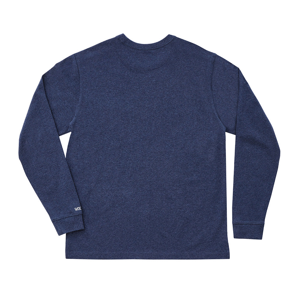 Wolverine Guardian Cotton Long Sleeve Tee - Light Blue Heather - RSEA Safety Outlet